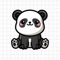 mignonne Panda animal illustration vecteur