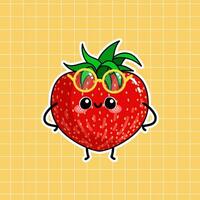 fraise fruit illustration vecteur