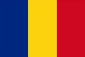 drapeau roumain de la roumanie vecteur