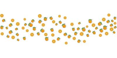 illustration de conception de fond de fruits orange vecteur