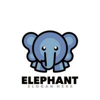 l'éléphant Facile mascotte logo vecteur