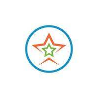 étoile logo icône vecteur illustration