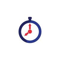 horloge, temps, logo, icône, illustration, conception, vecteur