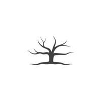 arbre sans pour autant feuille icône logo modèle vecteur