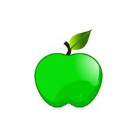 Pomme fruit icône conception vecteur modèles