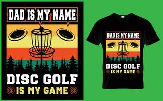 disque le golf vecteur t chemise conception