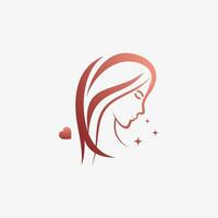 beauté mode logo conception pour femme salon avec Créatif éléments vecteur