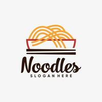 nouilles logo conception modèle pour ramen restaurant avec Créatif élément concept vecteur