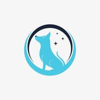 chien logo conception vecteur illustration avec Créatif élément concept