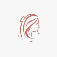 beauté mode logo conception pour femme salon avec Créatif éléments vecteur