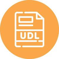 udl Créatif icône conception vecteur