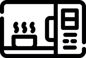 conception d'icône créative micro-ondes vecteur