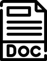 doc fichier format Créatif Icônes conception vecteur