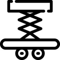 conception d'icône créative de levage de voiture vecteur