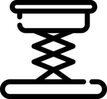 conception d'icône créative élévatrice à ciseaux vecteur