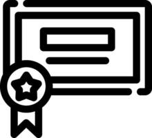 conception d'icône créative de certification vecteur