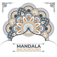 design de fond de mandala créatif et unique vecteur