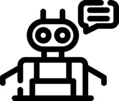 conception d'icône créative chatbot vecteur