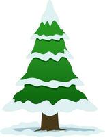 hiver pin arbre icône vecteur pour hiver événement. neigeux pin arbre dans le du froid saison. pin arbre conception comme un icône, symbole, hiver ou Noël décoration