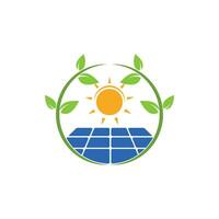 solaire panneau logo vecteur icône de Naturel énergie