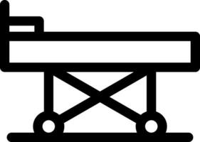 conception d'icône créative de civière vecteur