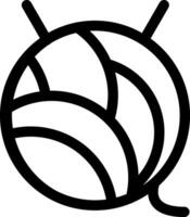 conception d'icône créative boule de laine vecteur