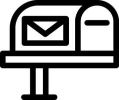 conception d'icône créative de boîte aux lettres vecteur