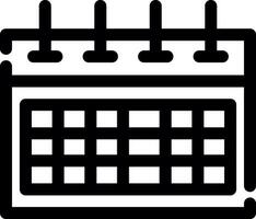 conception d'icônes créatives de calendrier vecteur