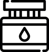 conception d'icône créative de bouteille d'encre vecteur