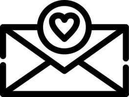 conception d'icône créative lettre d'amour vecteur
