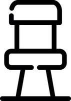conception d'icône créative de chaise vecteur