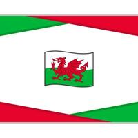 Pays de Galles drapeau abstrait Contexte conception modèle. Pays de Galles indépendance journée bannière social médias poste. Pays de Galles vecteur
