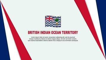Britanique Indien océan territoire drapeau abstrait Contexte conception modèle. Britanique Indien océan territoire indépendance journée bannière dessin animé vecteur illustration. drapeau