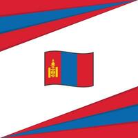 Mongolie drapeau abstrait Contexte conception modèle. Mongolie indépendance journée bannière social médias poste. Mongolie drapeau vecteur