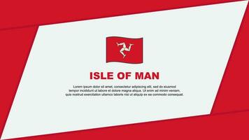 île de homme drapeau abstrait Contexte conception modèle. île de homme indépendance journée bannière dessin animé vecteur illustration. île de homme bannière