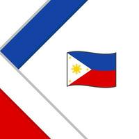 philippines drapeau abstrait Contexte conception modèle. philippines indépendance journée bannière social médias poste. philippines illustration vecteur