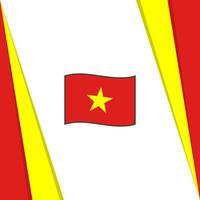 vietnam drapeau abstrait Contexte conception modèle. vietnam indépendance journée bannière social médias poste. vietnam drapeau vecteur