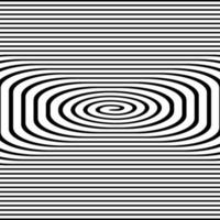 fond hypnotique noir et blanc. illustration vectorielle. vecteur