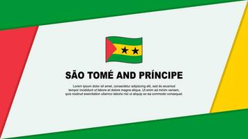 sao tome et principe drapeau abstrait Contexte conception modèle. sao tome et principe indépendance journée bannière dessin animé vecteur illustration. bannière