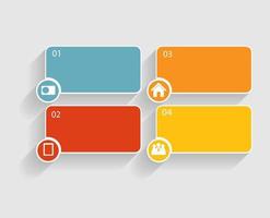 modèles d'infographie pour l'illustration vectorielle d'affaires vecteur