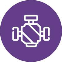 conception d'icône créative de moteur de voiture vecteur