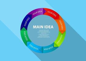 illustration vectorielle de modèle d'entreprise infographique vecteur