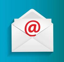 illustration de concept d'enveloppe de courrier électronique
