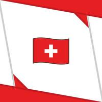 Suisse drapeau abstrait Contexte conception modèle. Suisse indépendance journée bannière social médias poste. Suisse indépendance journée vecteur