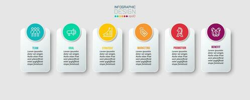 modèle d'infographie de concept d'entreprise avec option. vecteur