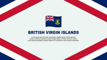 Britanique vierge îles drapeau abstrait Contexte conception modèle. Britanique vierge îles indépendance journée bannière dessin animé vecteur illustration. modèle