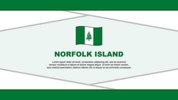 Norfolk île drapeau abstrait Contexte conception modèle. Norfolk île indépendance journée bannière dessin animé vecteur illustration. Norfolk île vecteur