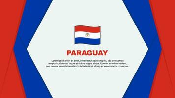 paraguay drapeau abstrait Contexte conception modèle. paraguay indépendance journée bannière dessin animé vecteur illustration. Contexte