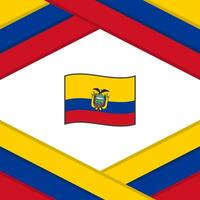 équateur drapeau abstrait Contexte conception modèle. équateur indépendance journée bannière social médias poste. équateur modèle vecteur
