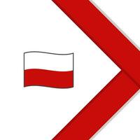Pologne drapeau abstrait Contexte conception modèle. Pologne indépendance journée bannière social médias poste. Pologne dessin animé vecteur